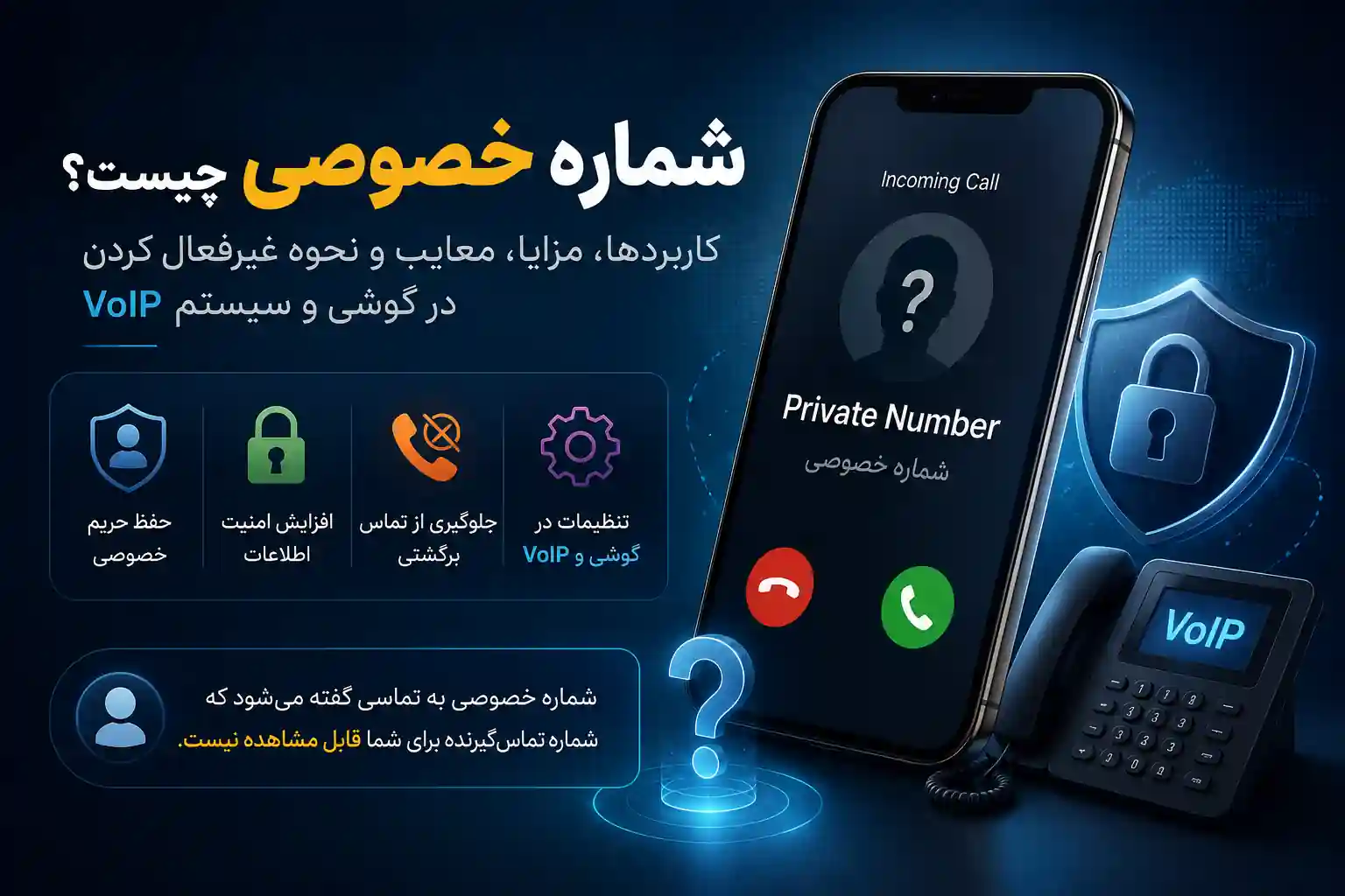 پرایوت نامبر چیست شماره خصوصی چیست کاربردهای private number شماره تماس ناشناس پرایوت نامبر در ویپ